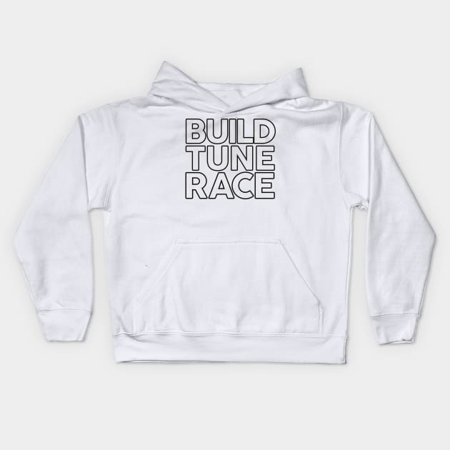 Build Tune Race Kids Hoodie by VrumVrum